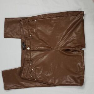 7 For ALL Mankind faux leather pants size L